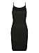 Clothink Women Black Halter Strap Cross Back Plain Sexy Beach Bodycon Dress S