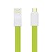 VOJO 4ft Tangle-Free Micro USB Cable [Green], High Speed USB 2.0 Male A to B Sync & Charging Cord for Android, External Battery Pack, Cameras and More