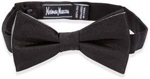 Silk Bow Tie, Black/gray