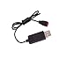 Teenitor® 3.7V 500mAh 20C Lipo Battery(4PCS) with 4x Usb Charging Cable for Syma X5HW X5HC FPV Wifi RC Quadcopter Drone - Longer Flight Time Parts (Shipping By FBA)
