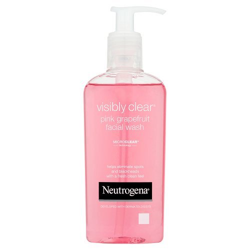 visibly clear pink grapefruit facial wash