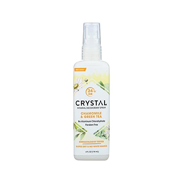 Crystal Deodorant Essence Spray Chamomile/Green Tea 120 ml