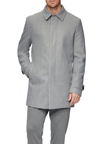 s.Oliver BLACK LABEL Herren Mantel aus Wollmix, Grau, 94