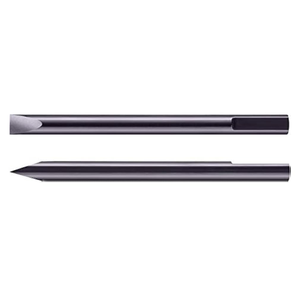 BERGEON 6899-T-140 2 Pieces Stainless Steel Replacement Blades for Watchmakers Screwdriver Diameter 1.40 mm Grey