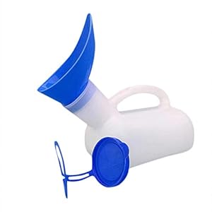 adgbd PE urinoir voor de auto, lekvrij, 1000 ml, uniseks, dual gebruik, urinoir met interface, camping, draagbaar…