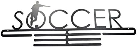 Soccer - Medal Hanger - Ribbon Holder - Displaying Sports Awards on Rack Shelf