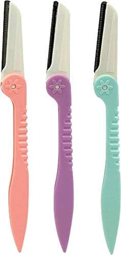 Mantavya Set of 3 Pcs Eyebrow, Neck, Face, Upper Lips As Well As Unnecessary Hairs Remove Disposable Razor