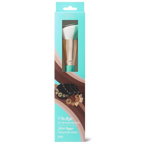 Juvia's Place I Am Magic 102 Flat Top Foundation Brush - Flawless Professional Cosmetic Makeup Blending Face Body Liquid Powder Cream Concealer Blush Base Beauty Tools Soft Dense Full Coverage Travel at Amazon