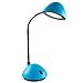 Lavish Home 72-L081-BLU Desk Lamp Adjustable Gooseneck for Reading, Crafts, Writing- Modern Design Light for Bedroom, Home, Office, and Dorm, 21