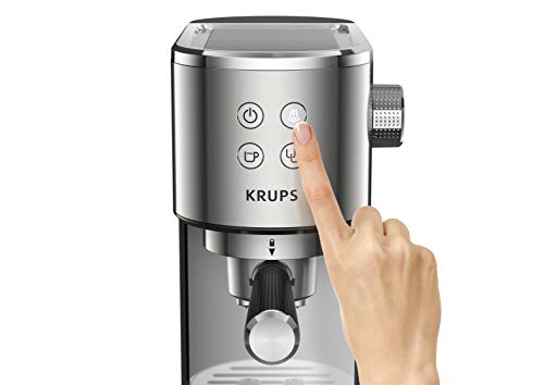 Krups Virtuoso XP442C Siebträgermaschine | Espressomaschine | mit Milchschaumdüse | 15 bar Pumpendruck | nur 15 cm breit… – Bild 6