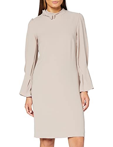 Gina Bacconi Women's Crepe Bow Dress Vestito da Cocktail, Sabbia, 54 Donna