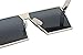 TrendyMate-Womens Men Reflective Color Mirror Lens Large Square Metal Rimmed Sunglasses Unisex (Silver Grey, 65)