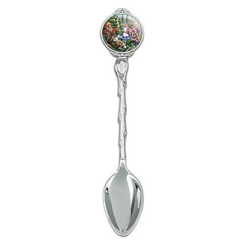 Alice in Wonderland Garden Party Novelty Collectible Demitasse Tea Coffee Spoon