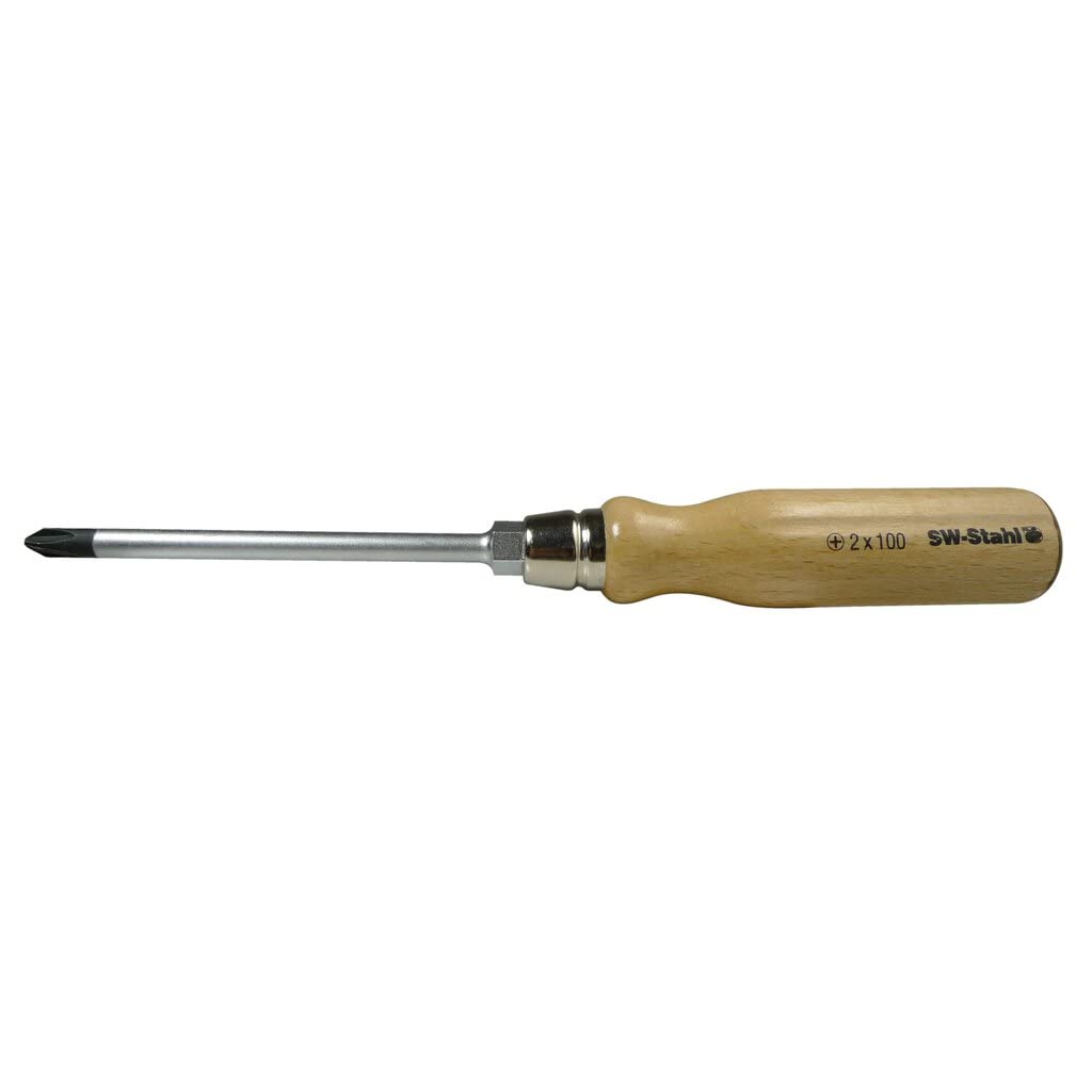 SW-Stahl 30753L Screwdriver with Wooden Handle Cross