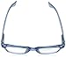 Peepers by PeeperSpecs Rainbow Bright Soft Square Reading Glasses, Blue, 45 + 1.5