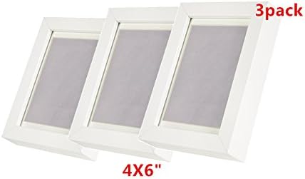 Ribba4 X 6" Picture Frame. white. Set of 3 Glass