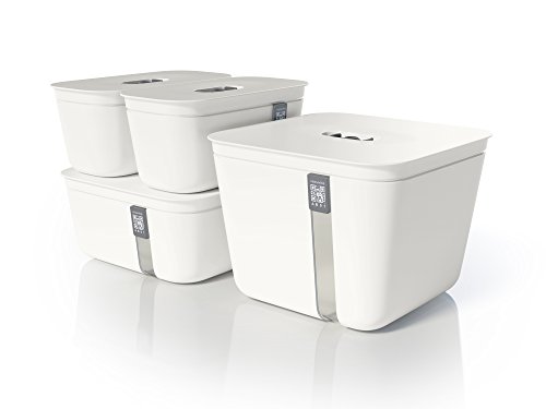 Vacuvita Premium Vacuum Containers Complete Set - White