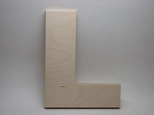 LetterWorx 8" Wooden Letter L - Arial Font | Unfinished Baltic Birch Wood | 8 Inch Tall