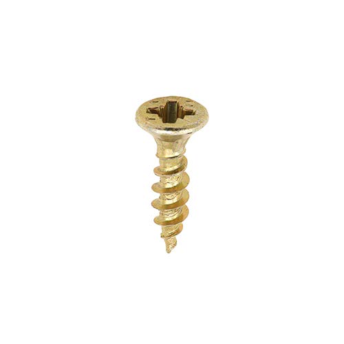 TIMCO C2 Strong-Fix Multi-Purpose Premium Countersunk Gold Woodscrews - 3.5 x 16 - Box of 200