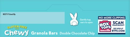 ANNIE’S GLUTEN FREE CHEWY GRANOLA BARS, DOUBLE CHOCOLATE CHIP, 5 BARS, 4.9 OZ