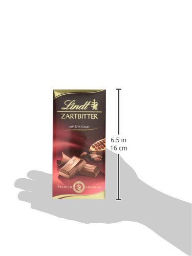Lindt Schokolade Zartbitter| 10 x 100 g Tafel | Feinschmelzende Zartbitter-Schokolade mit einem 52% Kakaoanteil | Schokoladentafel | Schokoladengeschenk – Bild 4