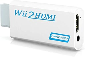 Wii to HDMI Adapter, GANA Wii to HDMI Converter Connector with 1080p/720p Video Output and 3.5mm Audio - Supports All Wii...