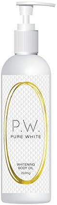 PURE WHITE WHITENING BODY OIL FADES SKIN TONE SCARS DARKNESS GET FAIR WHITER