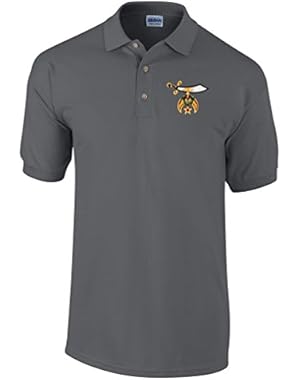 Shriners Polo Golf Shirt Masonic Apparel Personalized Clothing- Mens Dress Shirt