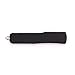 HaoMing Knives Double Action Out The Front Safety Knife Double-Edged Texture Black