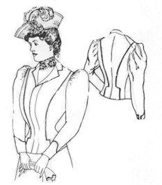 1899-1910 Spectator Jacket Pattern (Size-18)