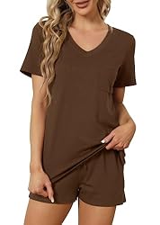 RUBZOOF Women's Short Sleeve Pajama Sets with