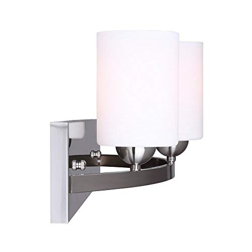 Bennington Lakeland 3-Bulb Bath Vanity Light Fixture Bar, Brushed Nickel