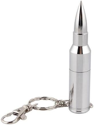 SELCOAUSB Memory Stick Flash Pen Drive Mental Bullet Silver(128GB)