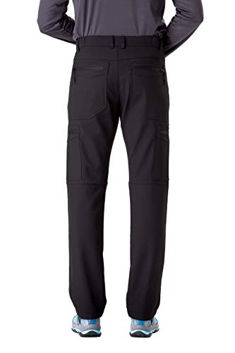 TRAILSIDE SUPPLY CO. Men's Fleece Lined Insulated Pants Softshell Pants,Water and Wind-Resistant Bla - //coolthings.us