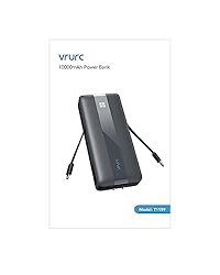 VRURC Portable Charger with Built-in Cables & AC