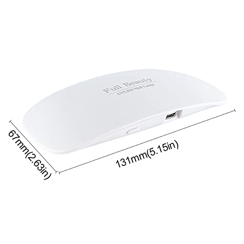 Nail Dryer, UV LED Lamp for Gel Nails, with 2 Timers 45s, 60s Settings, Foldable Professional Nail Dryer Gel Polish Light, Nail Polish Curing Gel LED Dryer