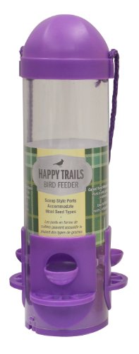 Heath Outdoor Products 21411 Happy Trails Bird Feeder, Purple