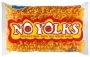 No Yolks Extra Broad Egg Noodles, 8 Ounce -- 12 per case.