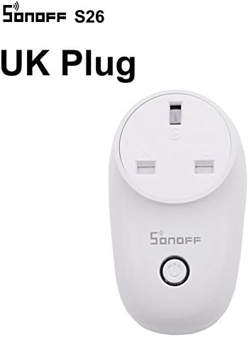 S26 Wi-Fi Smart Plug，Wireless Plug Socket Sonoff Smart WiFi Home Timing Plug, Wireless Remote Timer Light Socket Outlet Work with Amazon Google