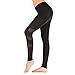 Woman's High Waist Yoga Pants, Women Tummy Control Athletic Yoga Pants Yoga Leggings(Black, L)