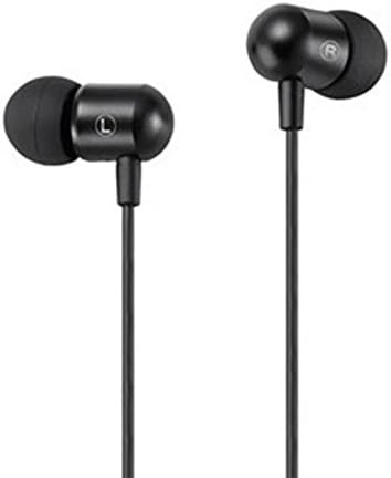 Earplugs Music Ivery I8 Ear Phones Super Bass Clear Voice Earphone Metal-ear HeadsetPhone Headset With MicFor PC (Black)