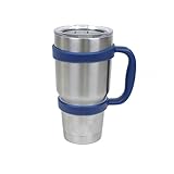 30 oz Tumbler Mug Handle - 30 Oz Stainless Steel Insulated Tumbler Mug Handle (Dark Blue)