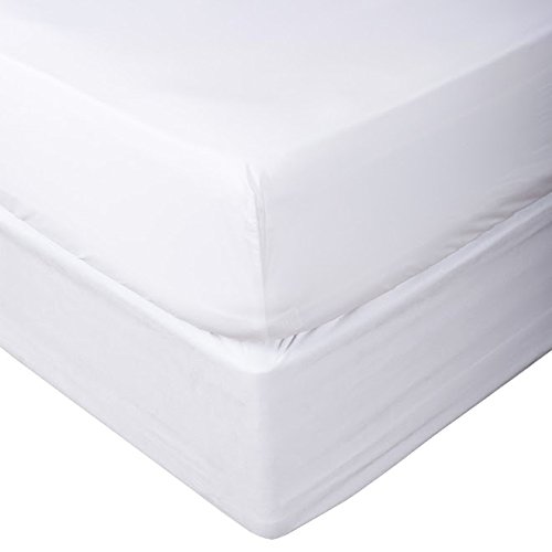 Clara ClarkFitted Sheet Queen Size, Super Soft Queen Fitted Sheet Only Fits up to 16 Inch Mattress - Wrinkle, Fade, Stain Resistant Queen Size Fitted Sheet - White Fitted Sheet