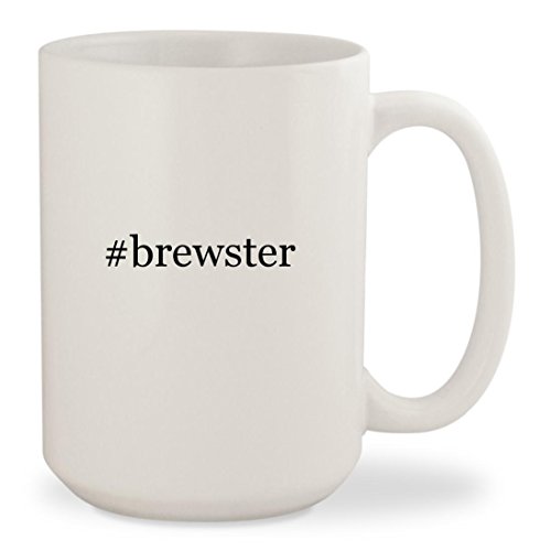 #brewster - White Hashtag 15oz Ceramic Coffee Mug Cup