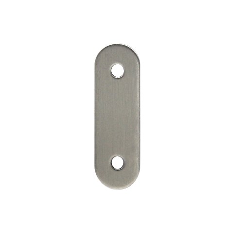 WEBI Sturdy Stainless Steel Flat Fixing Plate Brackets, Corner Braces Joint Fastener, Wooden Furniture & Fixture Protector, 30 PCS, ZJM50162-30