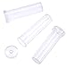 Canomo 60ml Floral Water Tubes Large Plastic Flower Vials with Caps for Flower Arrangements, Clear, 4 inches(12 Pack)