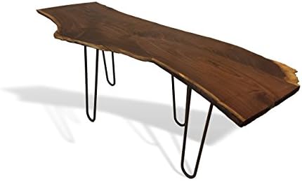 Live edge black walnut coffee table