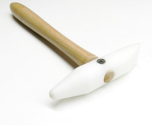 NYLON HAMMER WEDGE & CONE HEAD DOMING SHAPING & FORMING JEWELRY PLASTIC MALLET (E 4)