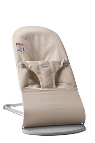 BabyBjörn Bouncer Bliss, Woven Mélange, Light Beige | 2-in-1 Adjustable Baby Bouncer Seat and Toddler Chair, Newborn to Toddler (8-29 lbs), 4 Positions, Lightweight & Portable