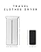 Kasydoff Portable Clothes Dryer Personal Electric Laundry Drying Rack 33 LB Capacity Folding Clothes Dryers for Apartment Energy Saving Clothing Dryers Digital Automatic Timer for Travel